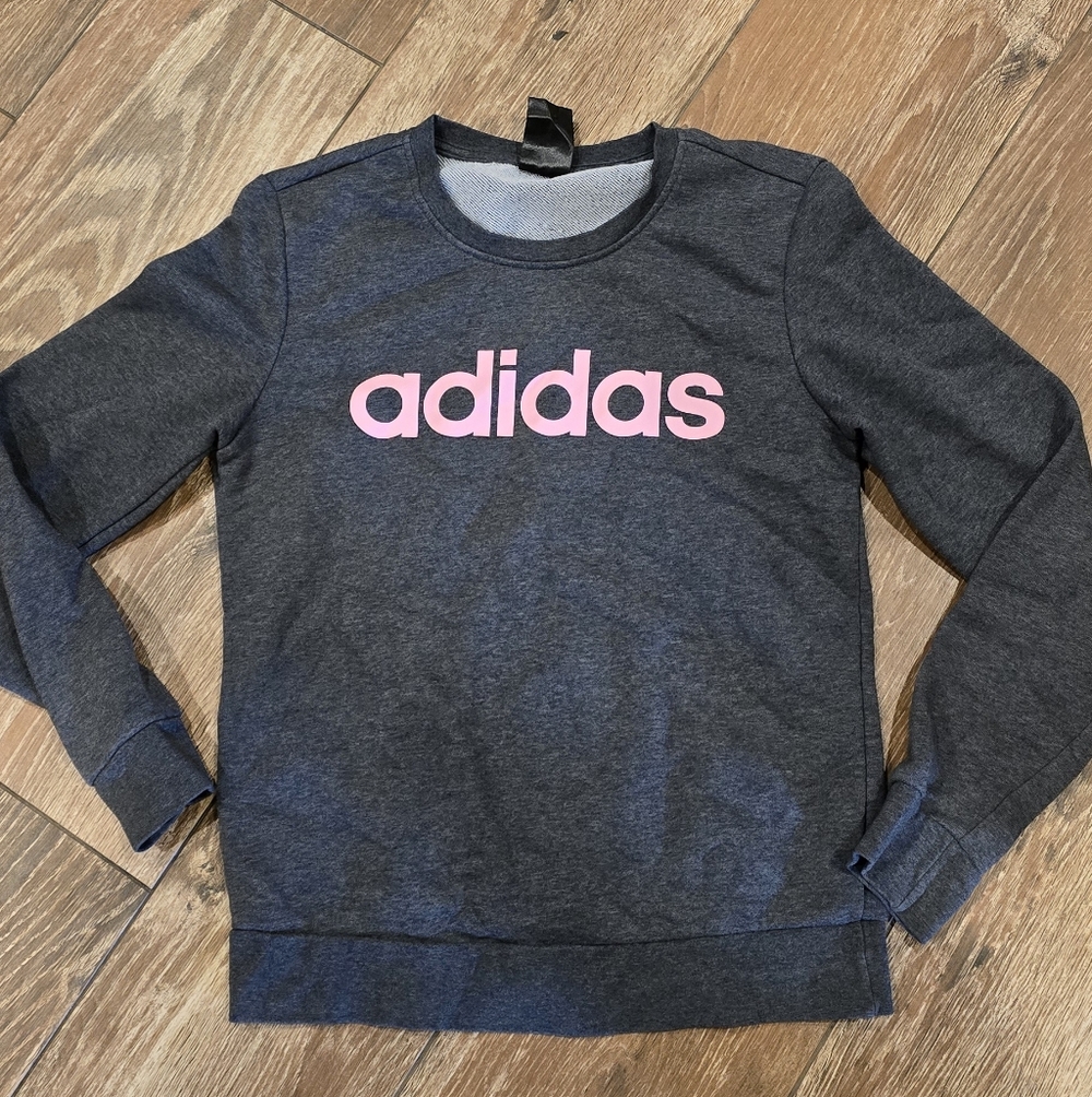 Adidas Women's Charcoal Sweater Small